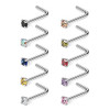 Stainless Steel,Clear,Yellow,Blue,Champagne,Green,Purple
