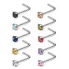 Stainless Steel,Clear,Yellow,Blue,Champagne,Green,Purple