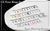 20G-L Shape nose rings