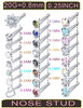 Silver 20G Nose Rings