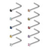 Stainless Steel,Clear,Yellow,Blue,Champagne,Green,Purple