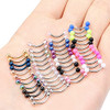 Stainless Steel,Clear,Blue,Rose Gold,Rainbow