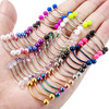 Stainless Steel,Clear,Blue,Rose Gold,Rainbow