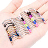 Stainless Steel,Clear,Blue,Rose Gold,Rainbow