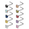 Stainless Steel,Clear,Yellow,Blue,Champagne,Green,Purple