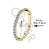 Gold Plated-8mm diameter Gold Plated-8mm diameter