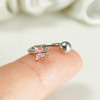 Butterly+CZ ball, 2PCs