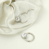 Silver+Clear CZ