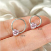 Silver+Pink CZ