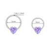 Silver+Purple CZ