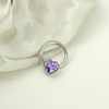 Silver+Purple CZ