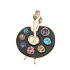 Palette Black Brooch