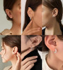 6 Pair Hoop Earrings Set-1/Silver