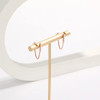 small chain stud/rose gold