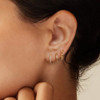 3 pair gold hoops