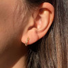 3 pair gold hoops