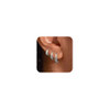 3 pair silver earrings