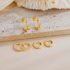 3 pair gold earrings4