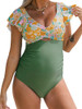 Orange/Green/Floral