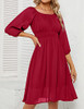 B-burgundy 3/4