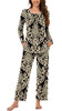 Floral Khaki-black