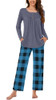 Dark Grey/Blue Plaid