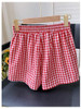 Gingham Red White