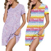 Rainbow Tie-dye&heart Print