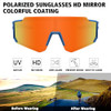 Blue Frame-red Mirror Lens