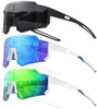 3pack Matte Black/Gray+white/Green+white/Blue