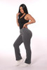 Straightleg:fleecejoggers:charcoal