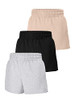 3 Pack: Black&grey&khaki