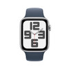Silver Aluminium Case with Blue Sport Band
