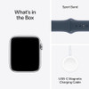 Silver Aluminium Case with Blue Sport Band