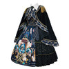 Slip Dress+shirt+cloak(blue)