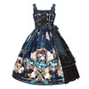 Slip Dress+shirt+cloak(blue)