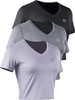 V-neck: Black/Grey/Light Purple, 3 Pack