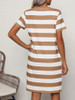 Brown White Stripe