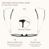 *1-light Black Frame/Transparent Lens