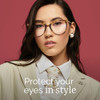 *1-tea Leopard/Transparent Lens