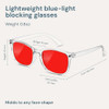 Clear and Red
