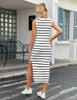 White and Black Striped