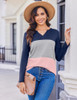 Navy Blue/Gray/Pink