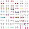 Multicolor Earrings Set