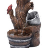 Cascading Barrel With Birdhouse