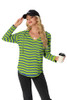 12-green Blue Stripe