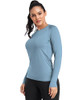 Long Sleeve-black+grey+blue+purple