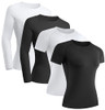 2 Long Sleeve+2 Short Sleeve-(2black+2white) 2 Long Sleeve+2 Short Sleeve-(2black+2white)