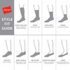 Black/Grey Foot Bottom - 8 Pack