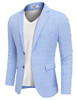 Checkered Blazer - Clear Blue Checkered Blazer - Clear Blue